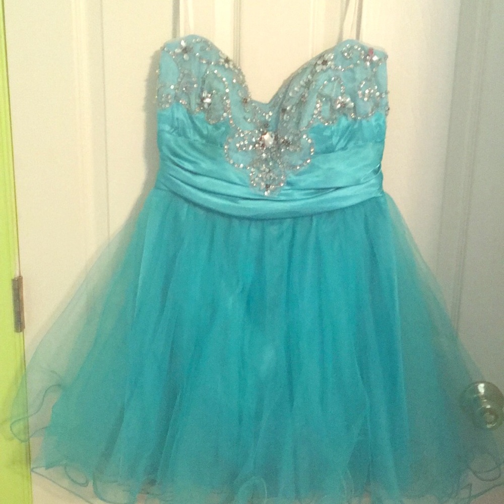 Light blue Homecoming dress